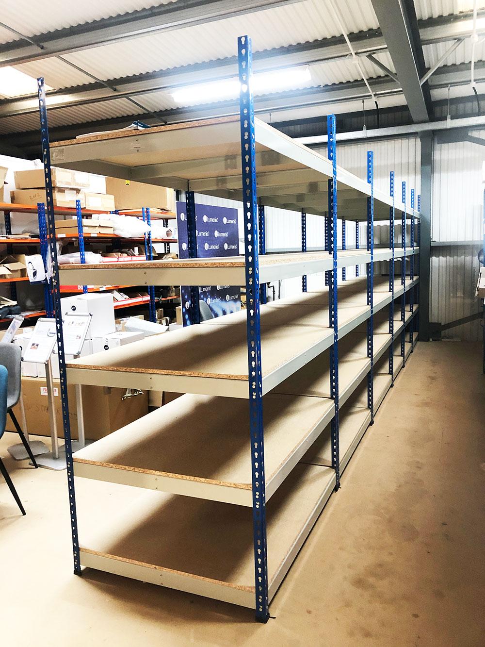 Rivet shelving and racking for fast and effective assembly | OfficeSTOR