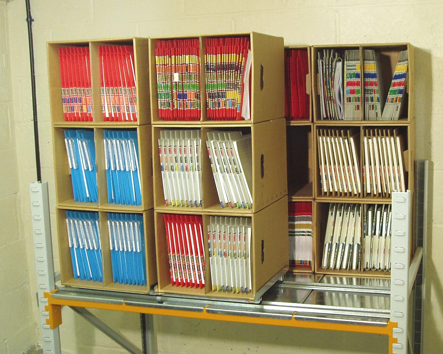 GlideSTOR archive storage using mobile shelving systems | OfficeSTOR